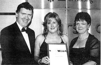 Andrew McCormick with Angela Pollock and Mary Hinds.