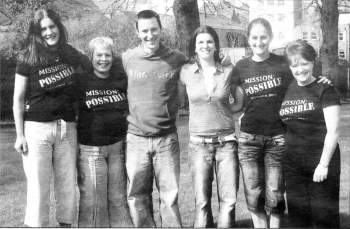 Front Row (L-R) Patricia Evans, Nicola Williams, Ruth Tolerton, Joanna Hawe and Anne Menary. Back Row (L-R) Lisa Dunmore, Gordon Armstrong, Esther Owens, Aaron Owens and Jenni Doman.