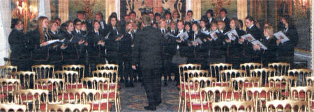 Wallace High School Cappella choir who took part in the evening