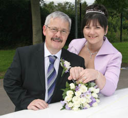 John and Lillian pictured after their wedding.