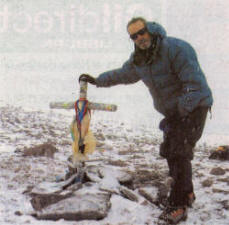 Ed at the summit of Aconcagua.