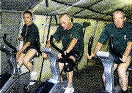 Some of the soldiers during their sponsored cycle.