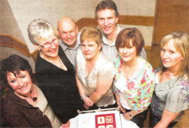 The Dunmurry High School reunion organising committee: Diane McConnell , Patricia Clydesdale , Paul Bennington, Annette Bleakley, Leslie Irwin, Isobel Bannerman and Ellen Hillen.