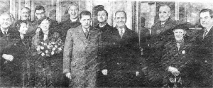 The official party at the opening of Suffolk Primary School in 1955.