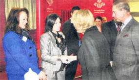 Julieann meets Prince Charles and the Duchess of Cornwall at the Linenhall Library