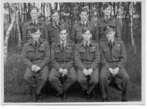 Crew of crashed aircraft, Jack Lloyd Snider Back row right